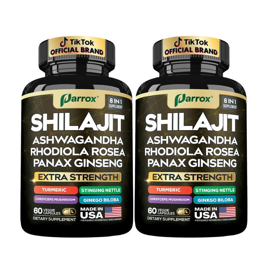 Pure Shilajit Energy Complex - 8 Premium Adaptogens in 1 Capsule