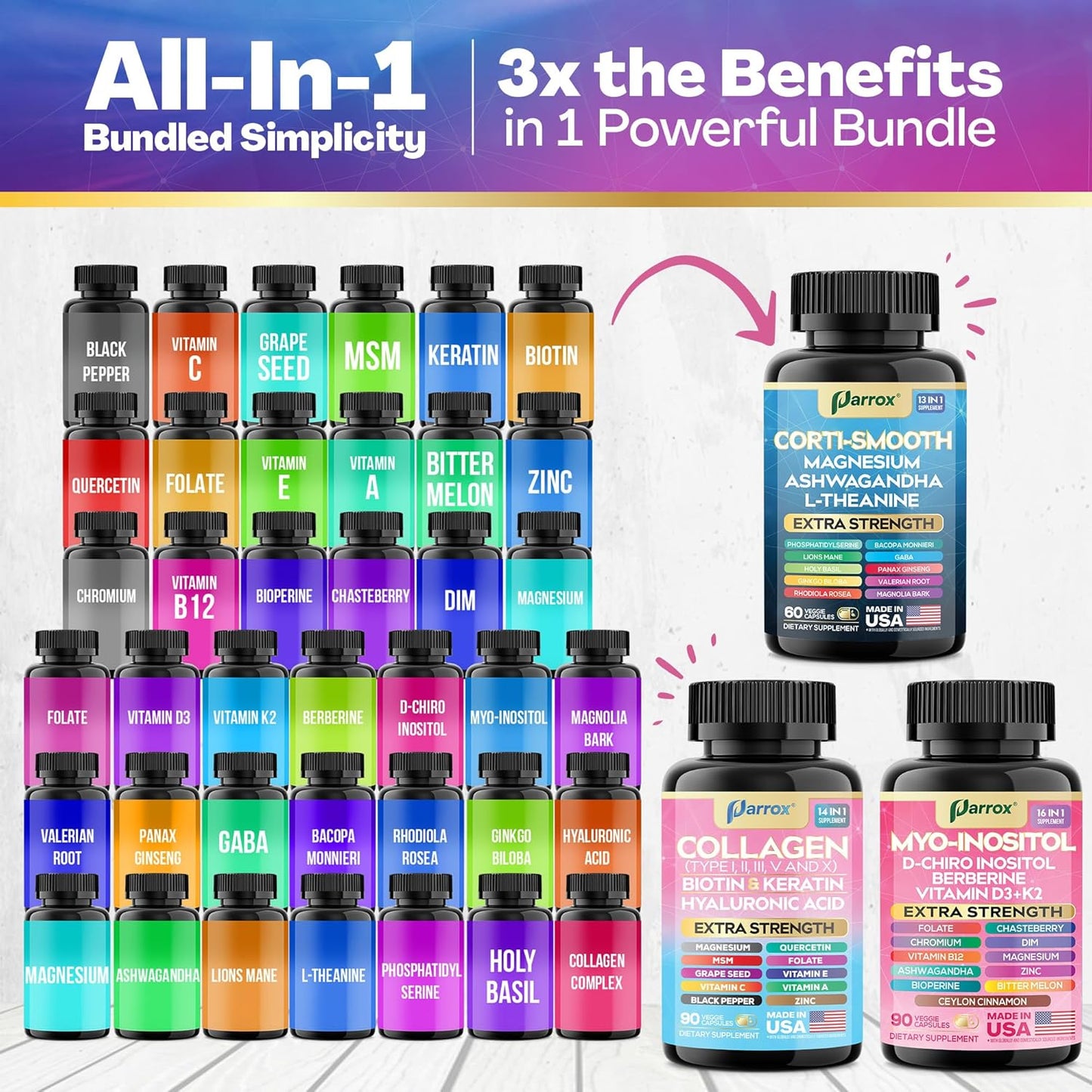 She Shines – Beauty & Hormone Balance with Collagen, Inositols, DIM & Adrenal Support