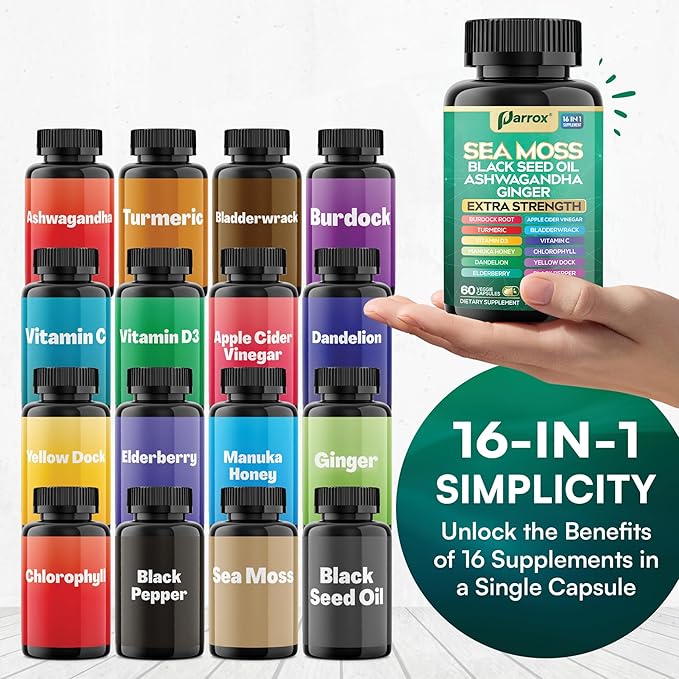 Ultimate Sea Moss Complex - 16 Powerhouse Ingredients in 1 Capsule