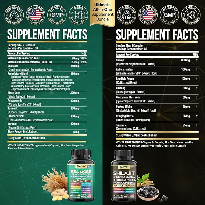 Dynamic Vitality Bundle - 22 Premium Ingredients in 2 Powerful Formulas