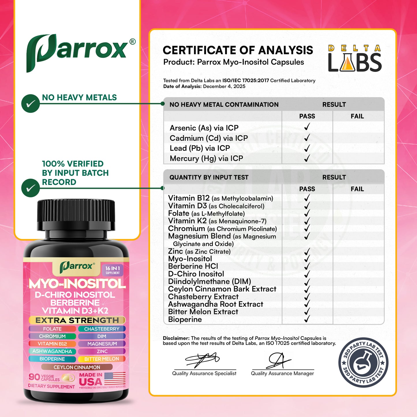 Myo-Inositol Supplement - Support hormonal balance, energy, and metabolic function