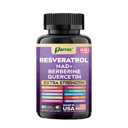 14-in-1 Resveratrol Anti-Aging Complex - Extra Strength Formula