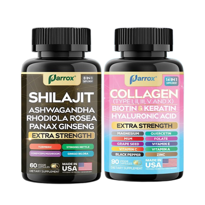 Beauty & Energy Power Bundle - Collagen + Adaptogen Capsules