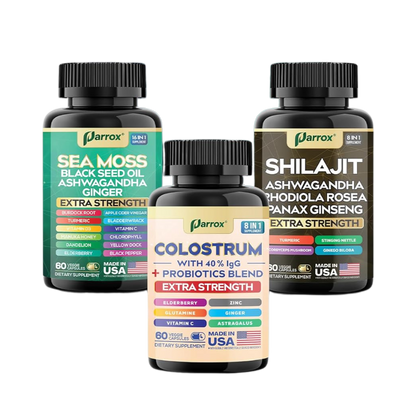Complete Vitality Trio - 27 Premium Ingredients, Zero Overlap
