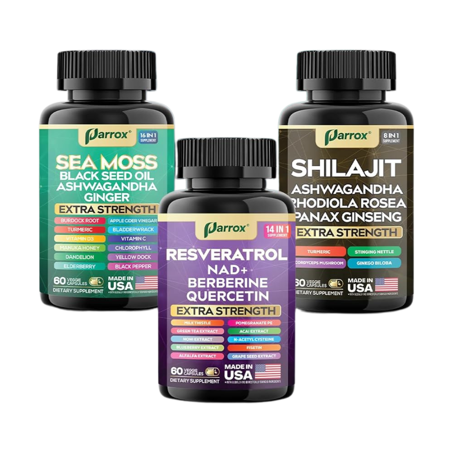 Advanced Wellness Trio - 34 Powerhouse Ingredients for Peak Performance