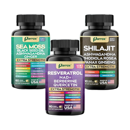 Advanced Wellness Trio - 34 Powerhouse Ingredients for Peak Performance