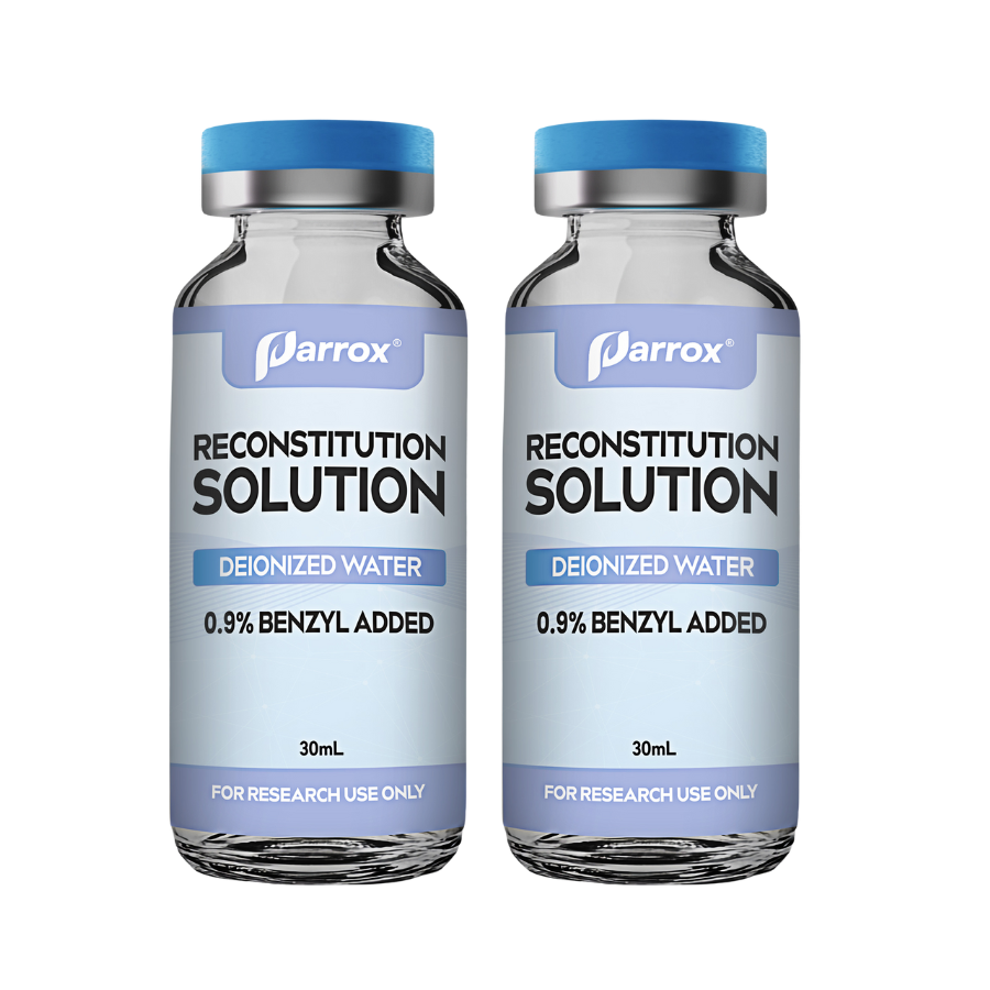 Reconstitution Solution 2-Pack, 30mL Premium Glass Vials with Flip-Off Caps