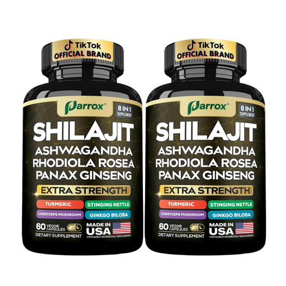 Pure Shilajit Energy Complex - 8 Premium Adaptogens in 1 Capsule