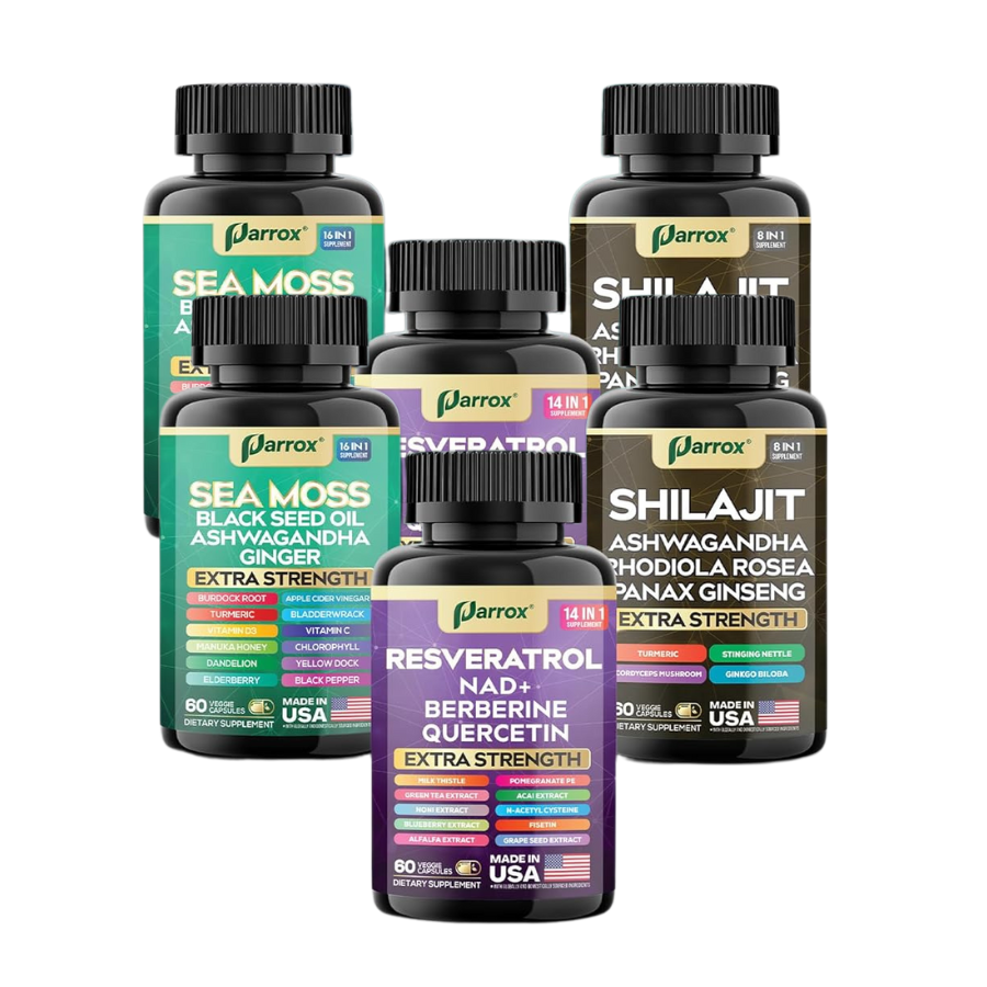 Advanced Wellness Trio - 34 Powerhouse Ingredients for Peak Performance