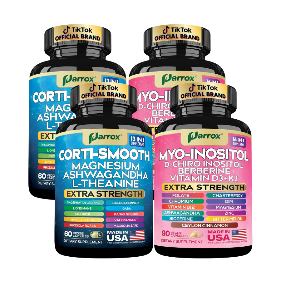Cortisol & Myo-Inositol Bundle - Stress, Mood & Cycle Support