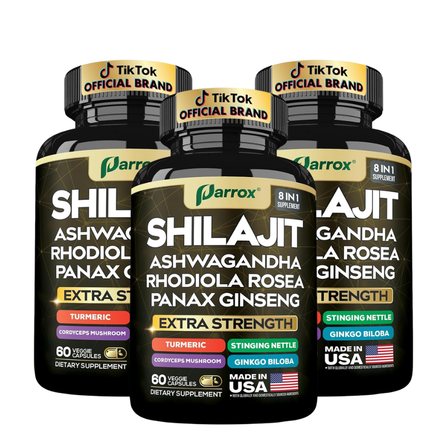 Pure Shilajit Energy Complex - 8 Premium Adaptogens in 1 Capsule