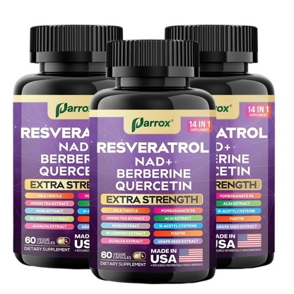 14-in-1 Resveratrol Anti-Aging Complex - Extra Strength Formula