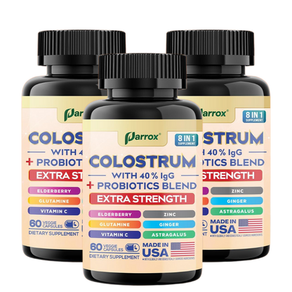 Grass-Fed Colostrum Capsules - 40% IgG Immune Support Complex