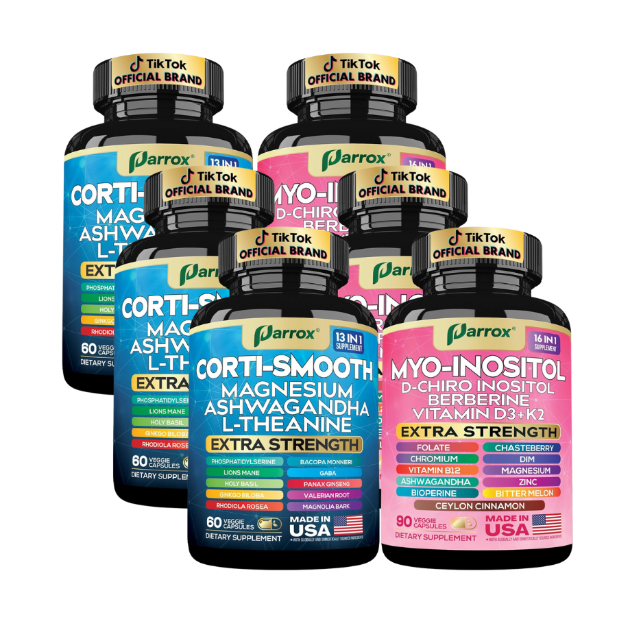 Cortisol & Myo-Inositol Bundle - Stress, Mood & Cycle Support