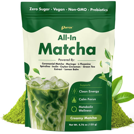 8-in-1 Ceremonial Matcha Latte - Japanese Matcha + Superfoods Blend
