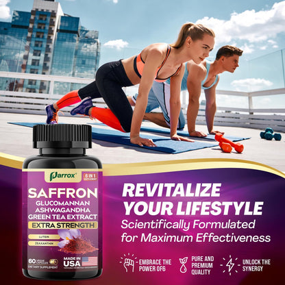 Premium Saffron Complex - 6-in-1 Mood & Vision Support (2-Month Supply)
