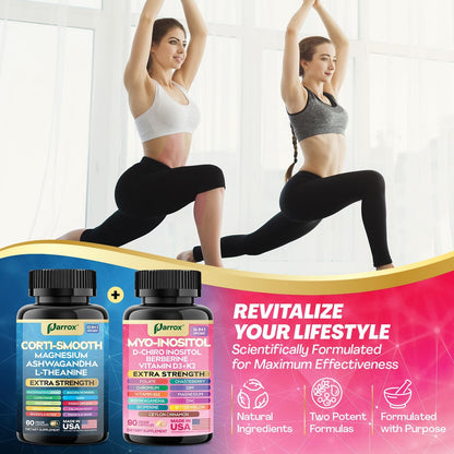 Cortisol & Myo-Inositol Bundle - Stress, Mood & Cycle Support
