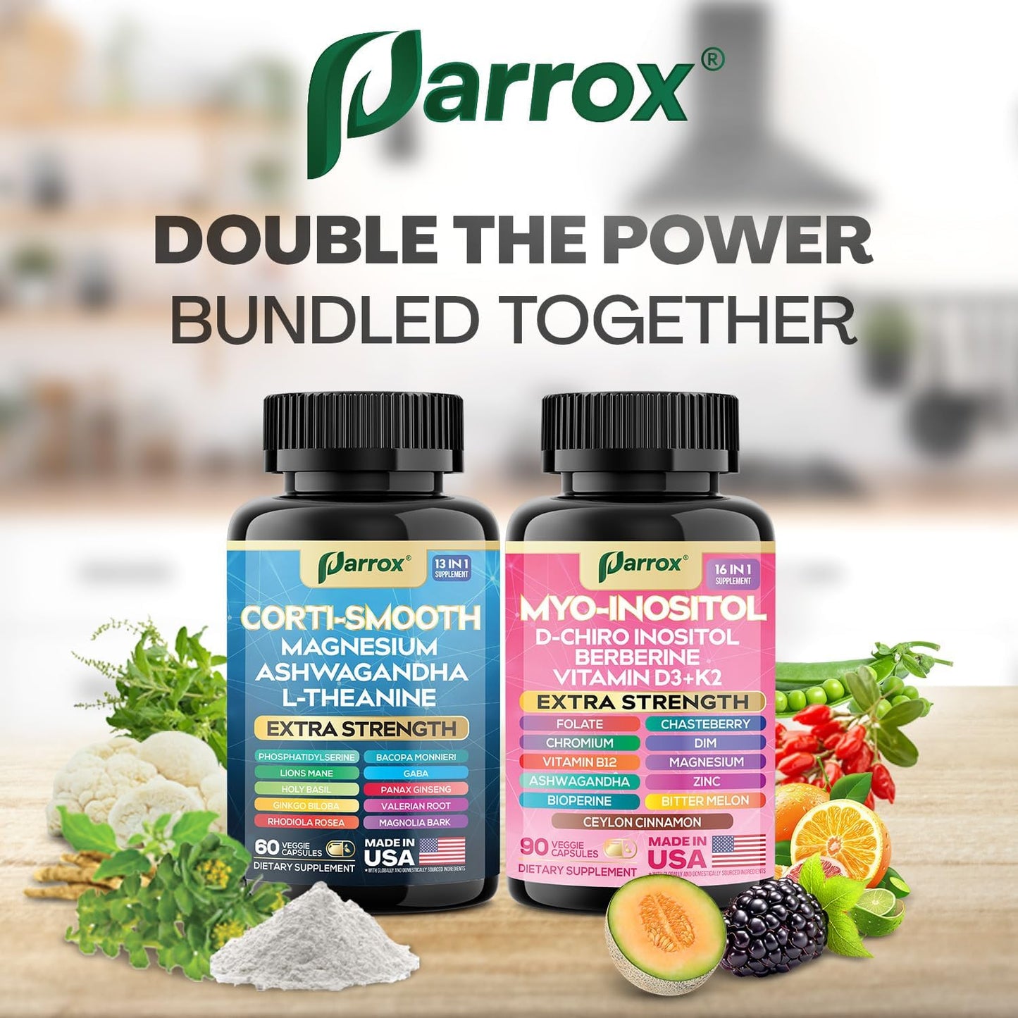 Cortisol & Myo-Inositol Bundle - Stress, Mood & Cycle Support