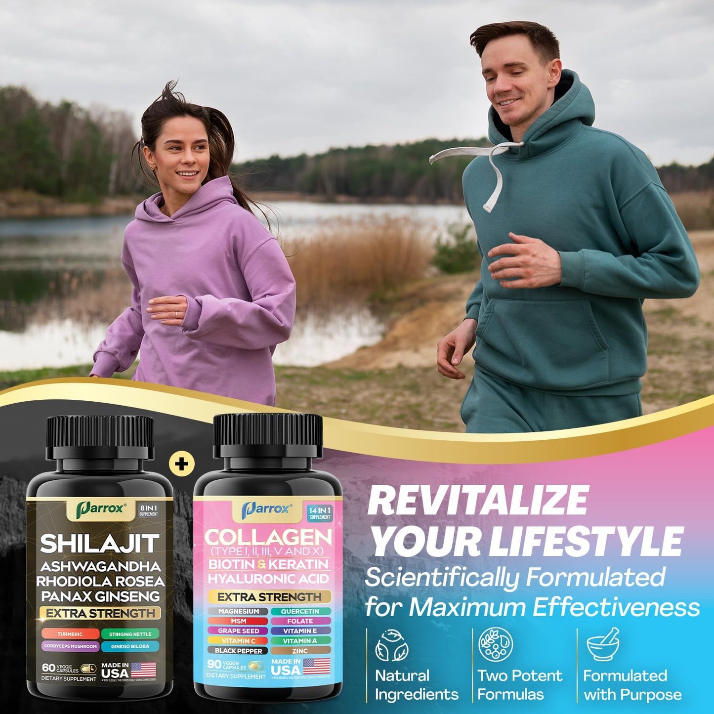 Beauty & Energy Power Bundle - Collagen + Adaptogen Capsules