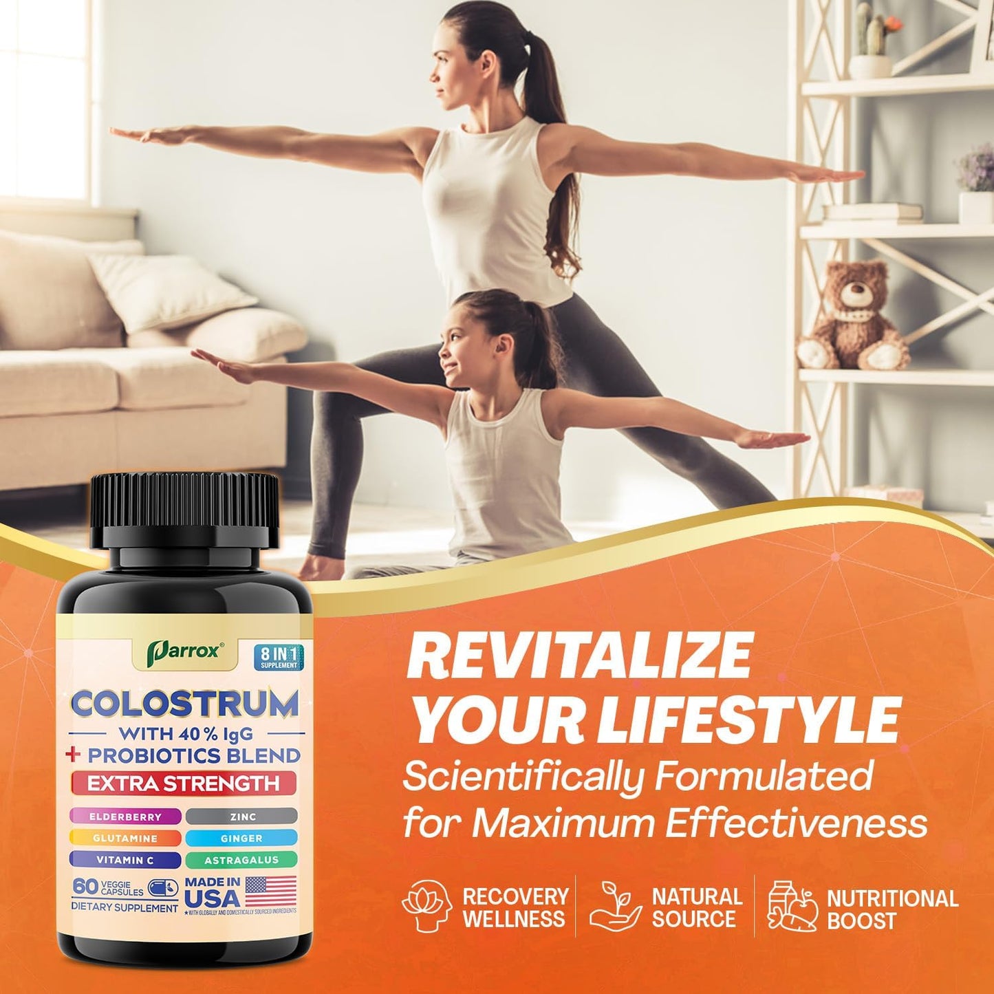 Grass-Fed Colostrum Capsules - 40% IgG Immune Support Complex
