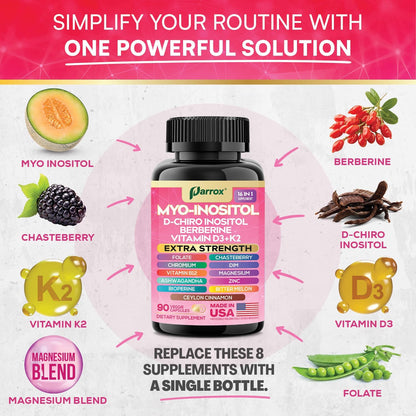 Myo-Inositol Supplement - Support hormonal balance, energy, and metabolic function