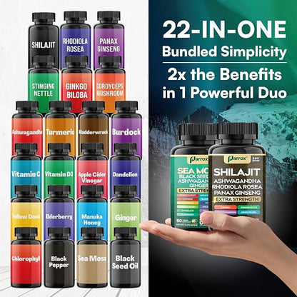 Dynamic Vitality Bundle - 22 Premium Ingredients in 2 Powerful Formulas