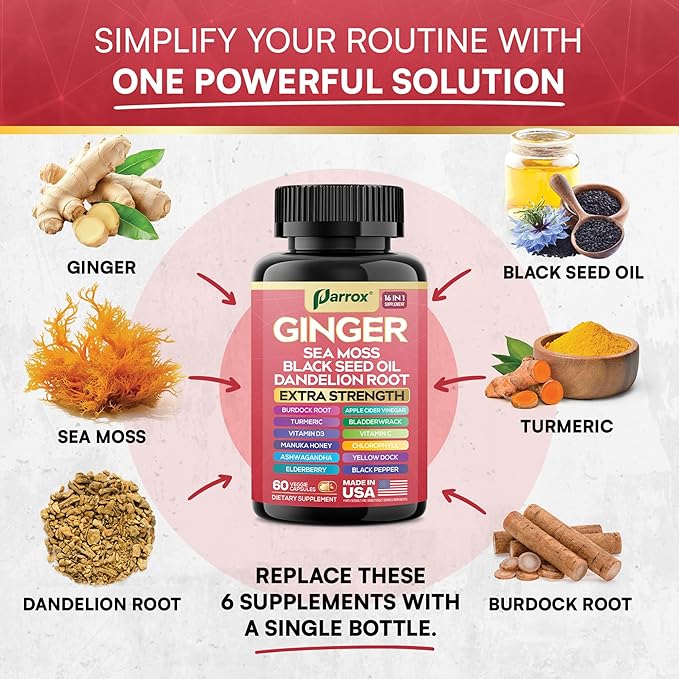 Advanced Ginger Complex - 16 Digestive & Wellness Ingredients