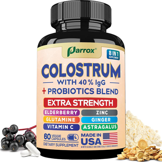Grass-Fed Colostrum Capsules - 40% IgG Immune Support Complex