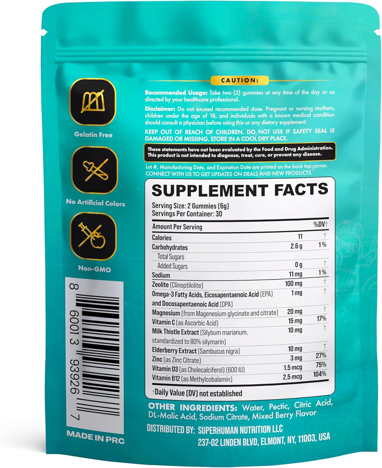 Zeolite Kids Detox Gummies