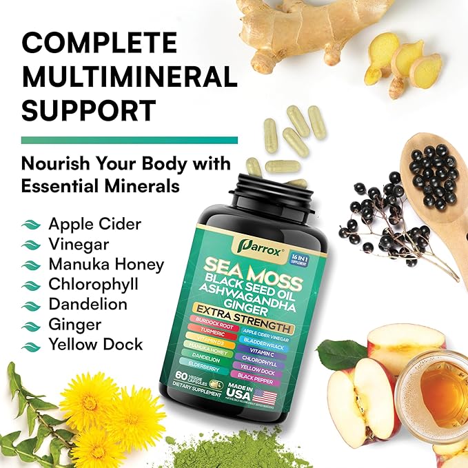Ultimate Sea Moss Complex - 16 Powerhouse Ingredients in 1 Capsule