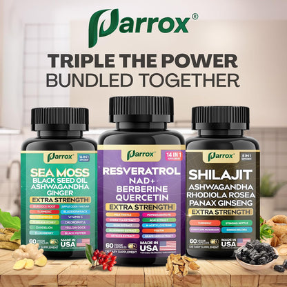 Advanced Wellness Trio - 34 Powerhouse Ingredients for Peak Performance