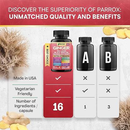 Advanced Ginger Complex - 16 Digestive & Wellness Ingredients