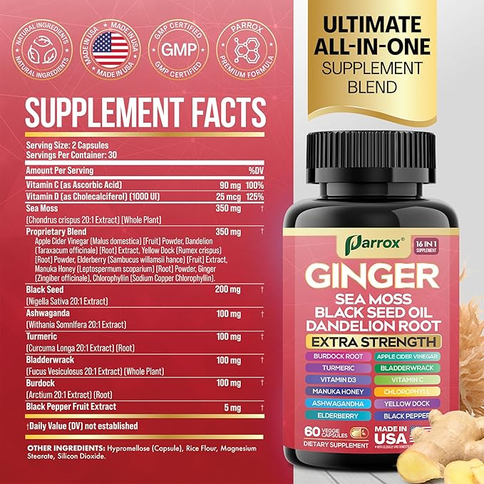 Advanced Ginger Complex - 16 Digestive & Wellness Ingredients