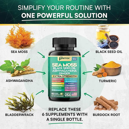 Ultimate Sea Moss Complex - 16 Powerhouse Ingredients in 1 Capsule