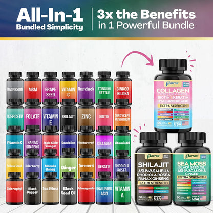 Ultimate Wellness Trio - Complete Mind, Body & Beauty Support