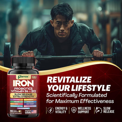 Gentle Iron Complex - Slow-Release with Probiotics & Plant Power