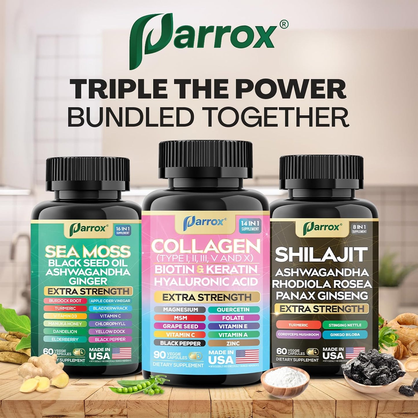 Ultimate Wellness Trio - Complete Mind, Body & Beauty Support
