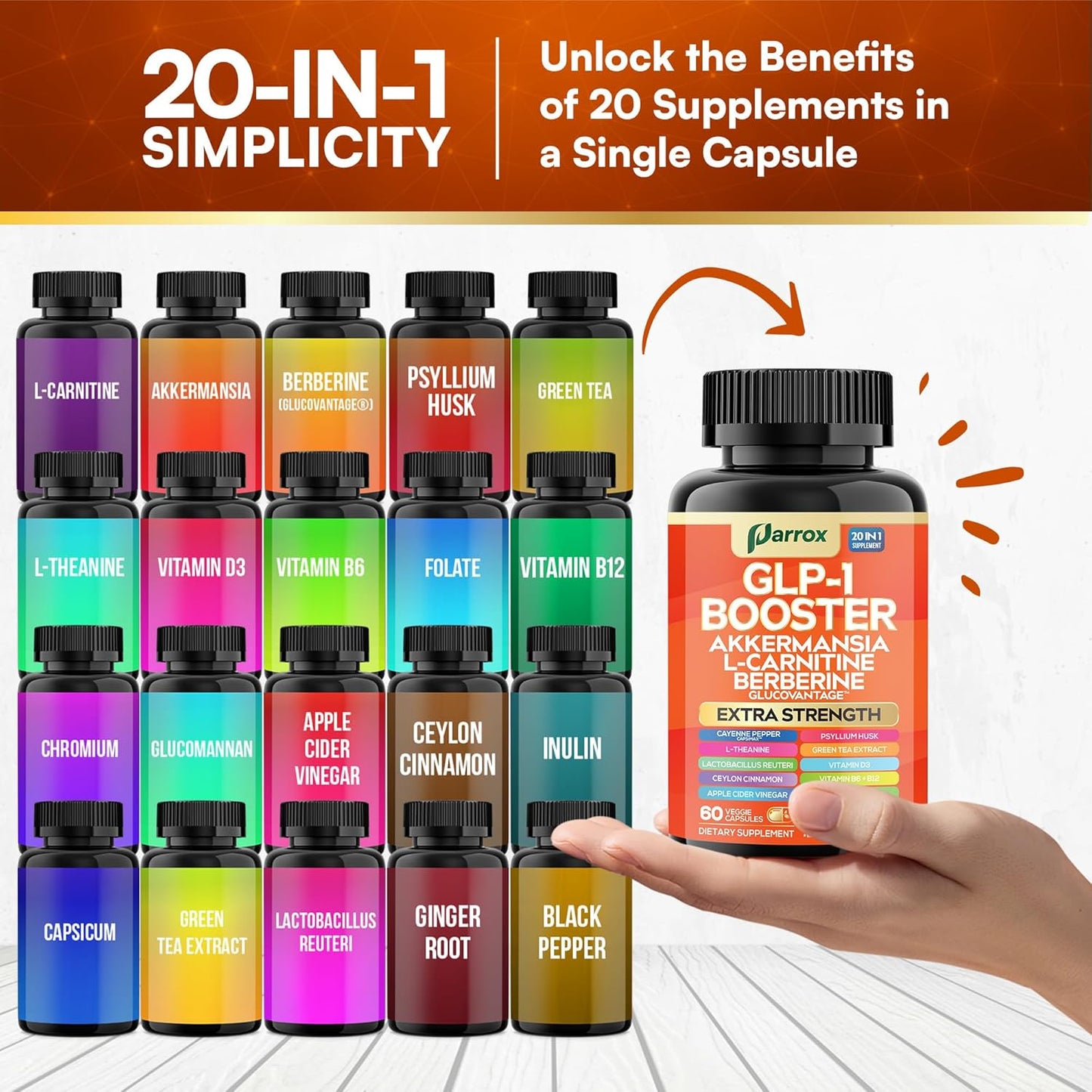 GLP-1 Booster - Advanced Metabolism & Appetite Support Complex