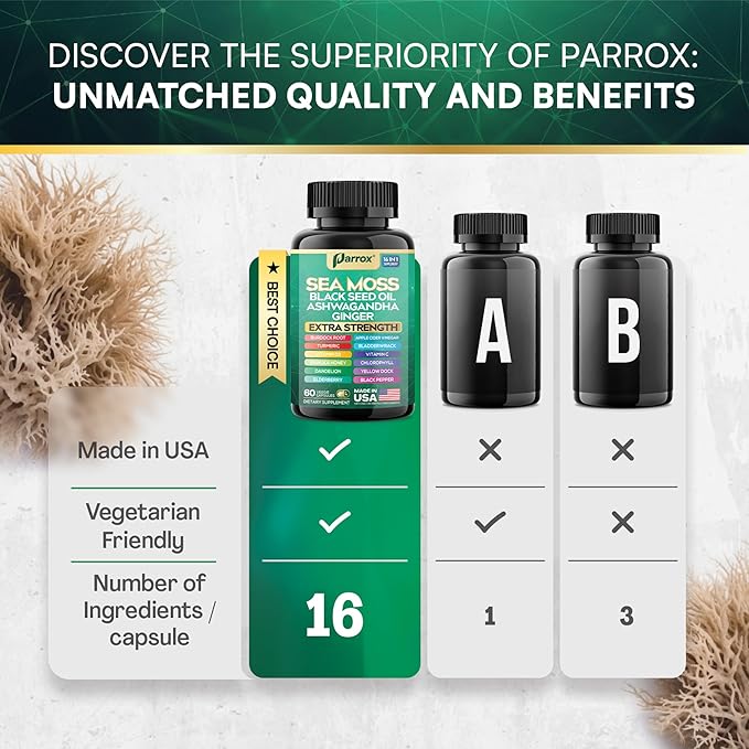 Ultimate Sea Moss Complex - 16 Powerhouse Ingredients in 1 Capsule