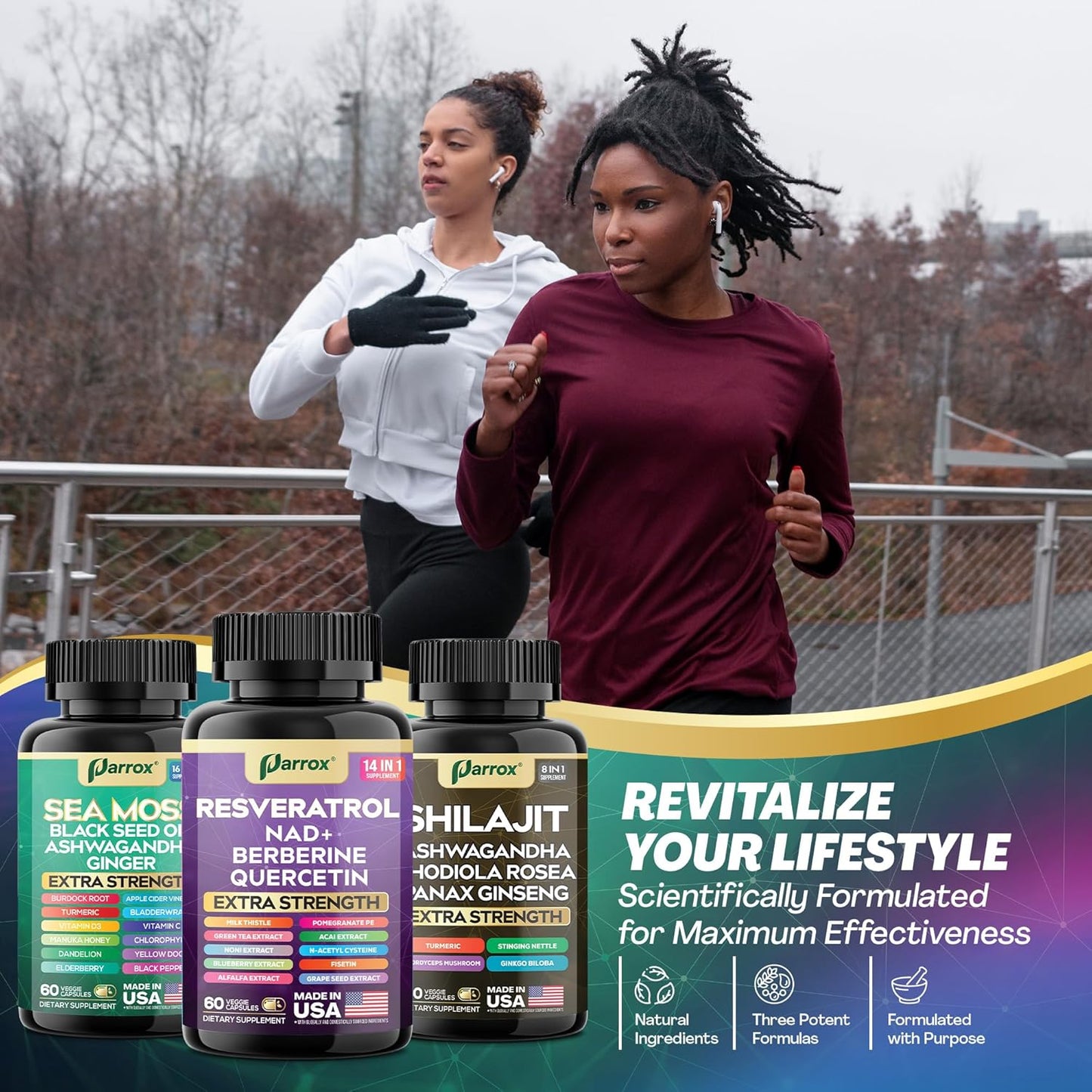 Advanced Wellness Trio - 34 Powerhouse Ingredients for Peak Performance