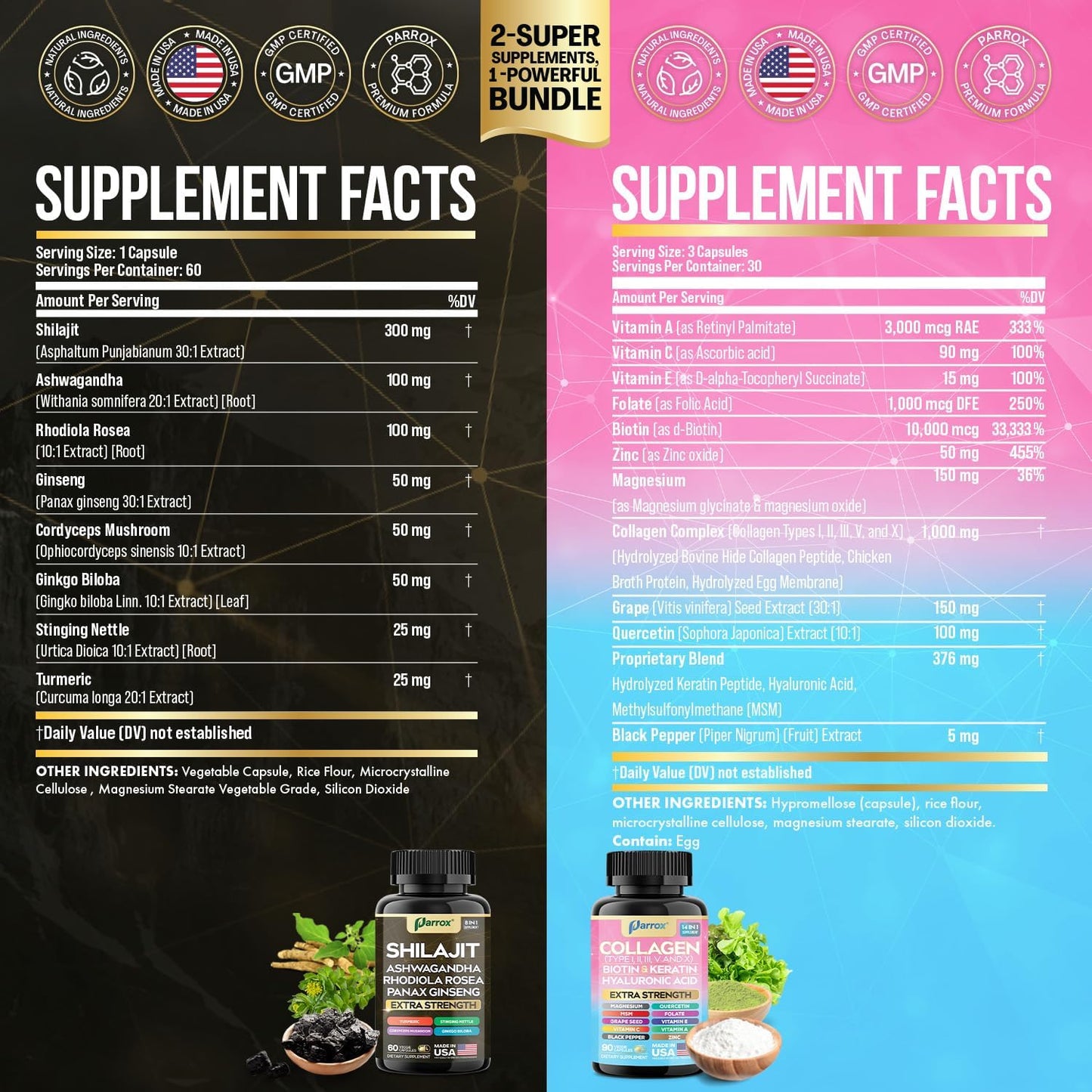 Beauty & Energy Power Bundle - Collagen + Adaptogen Capsules
