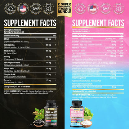 Beauty & Energy Power Bundle - Collagen + Adaptogen Capsules