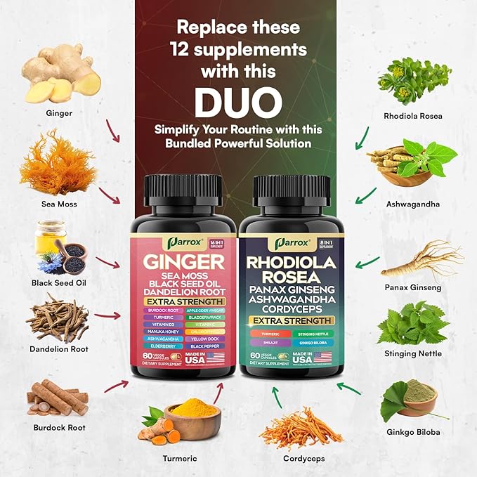Dynamic Duo Herbal Bundle - 24 Premium Botanicals in 2 Formulas