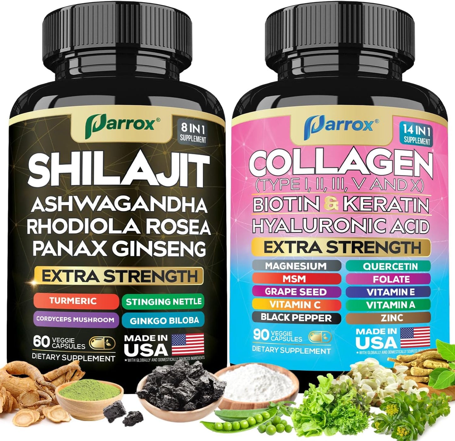 Beauty & Energy Power Bundle - Collagen + Adaptogen Capsules