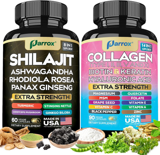 Beauty & Energy Power Bundle - Collagen + Adaptogen Capsules