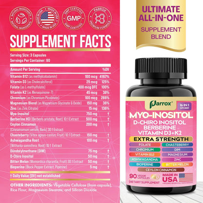 Myo-Inositol Supplement - Support hormonal balance, energy, and metabolic function