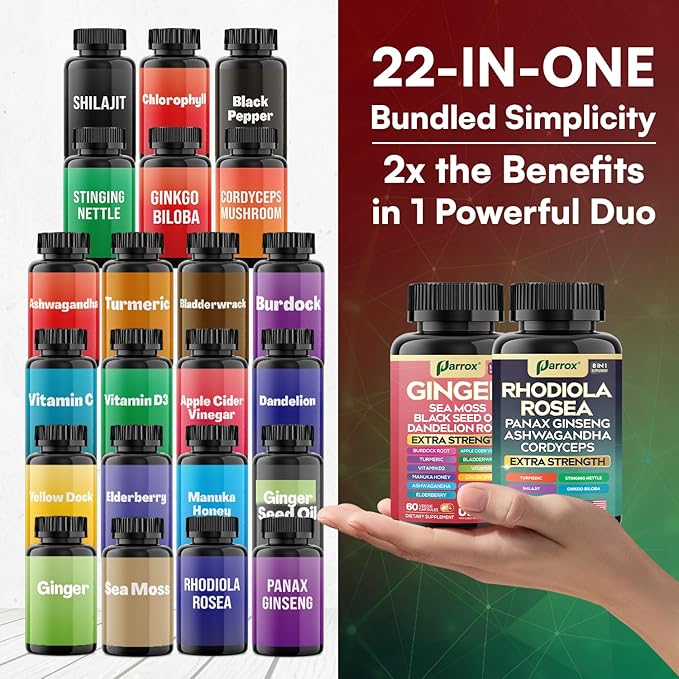 Dynamic Duo Herbal Bundle - 24 Premium Botanicals in 2 Formulas