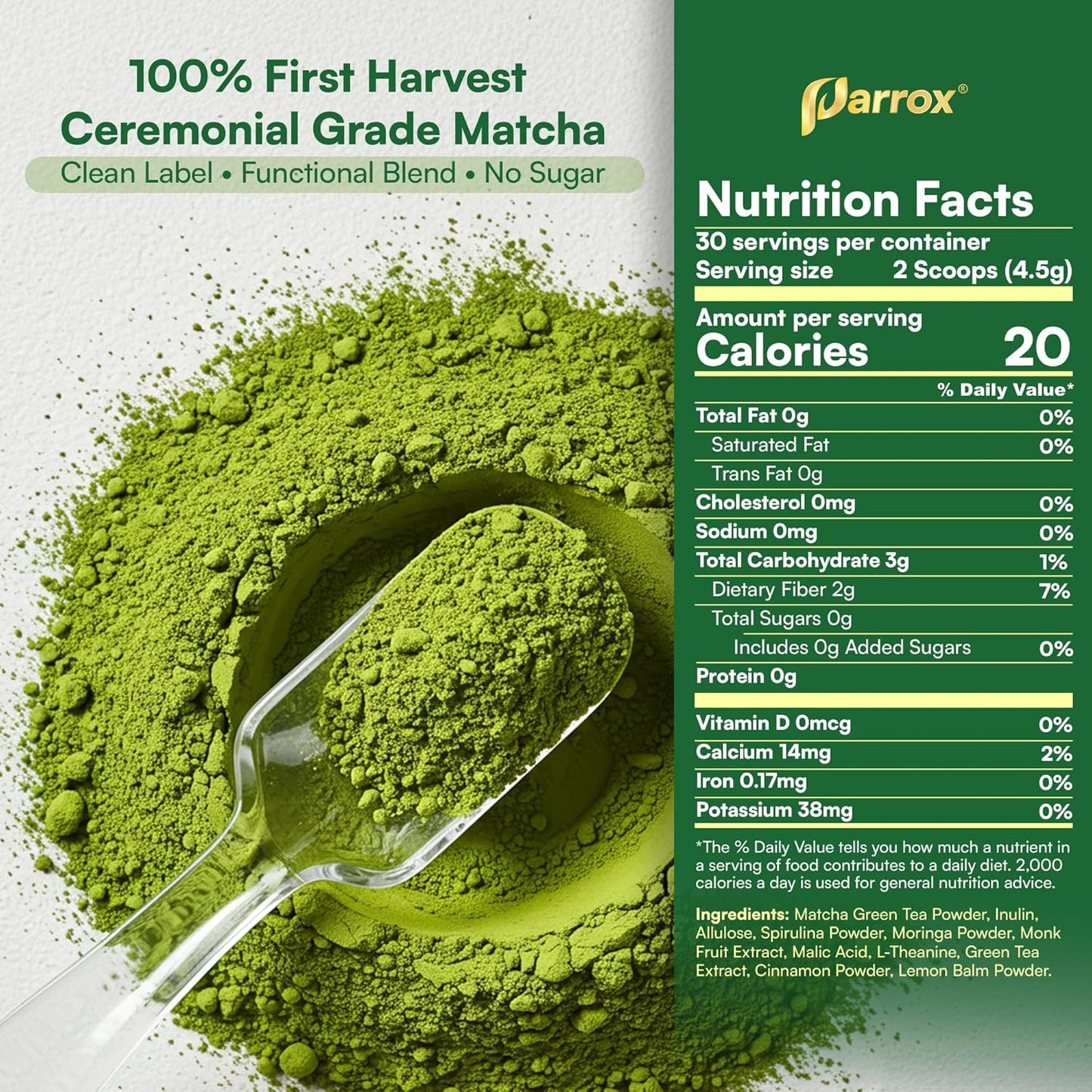 8-in-1 Ceremonial Matcha Latte - Japanese Matcha + Superfoods Blend