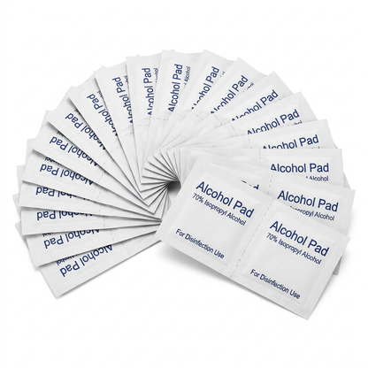 Alcohol Prep Pads — 70% Isopropyl | 20-Pack | For Lab & Research Use