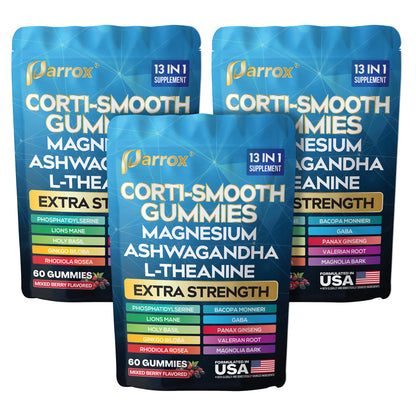 Corti-Smooth Stress Relief Gummies - Ashwagandha + L-Theanine Blend